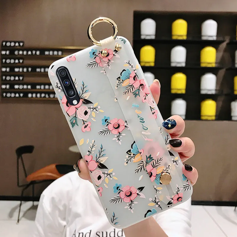 SK3-17WDHuXiao SoCouple ремешок чехол для samsung Galaxy S9 S8 S10 плюс S10e Note 8, 9, 10, плюс A40 A50 A70 A20 A10 A30 чехол для телефона из ТПУ с принтом держатель чехол - Цвет: SK3-17WDHuXiao