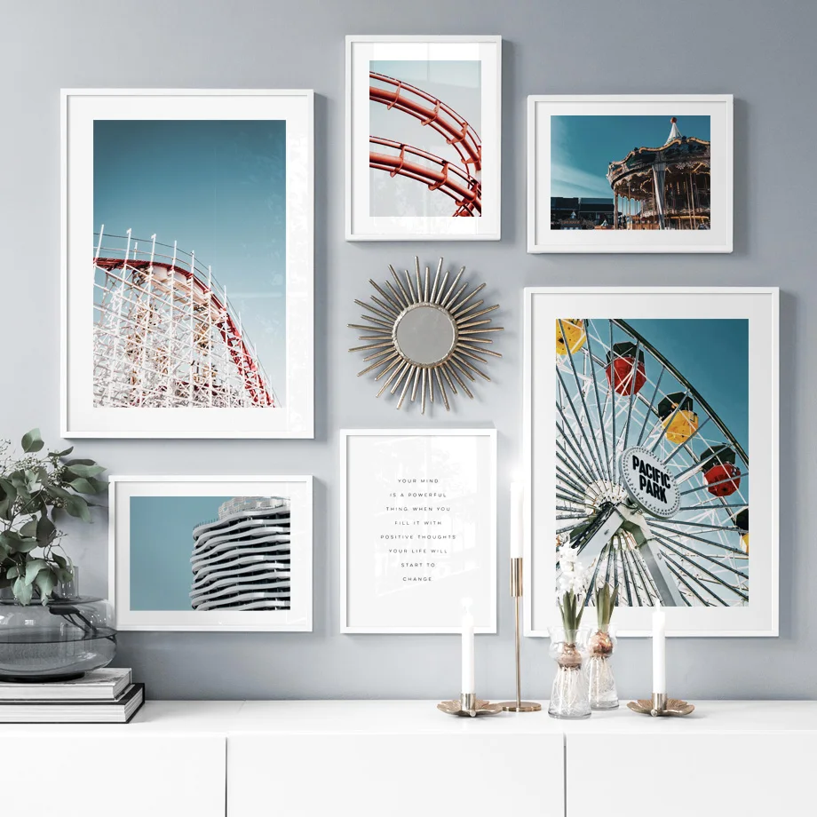 Детская игровая площадка Merry Go Round Wall Art Холст для рисования плакаты на