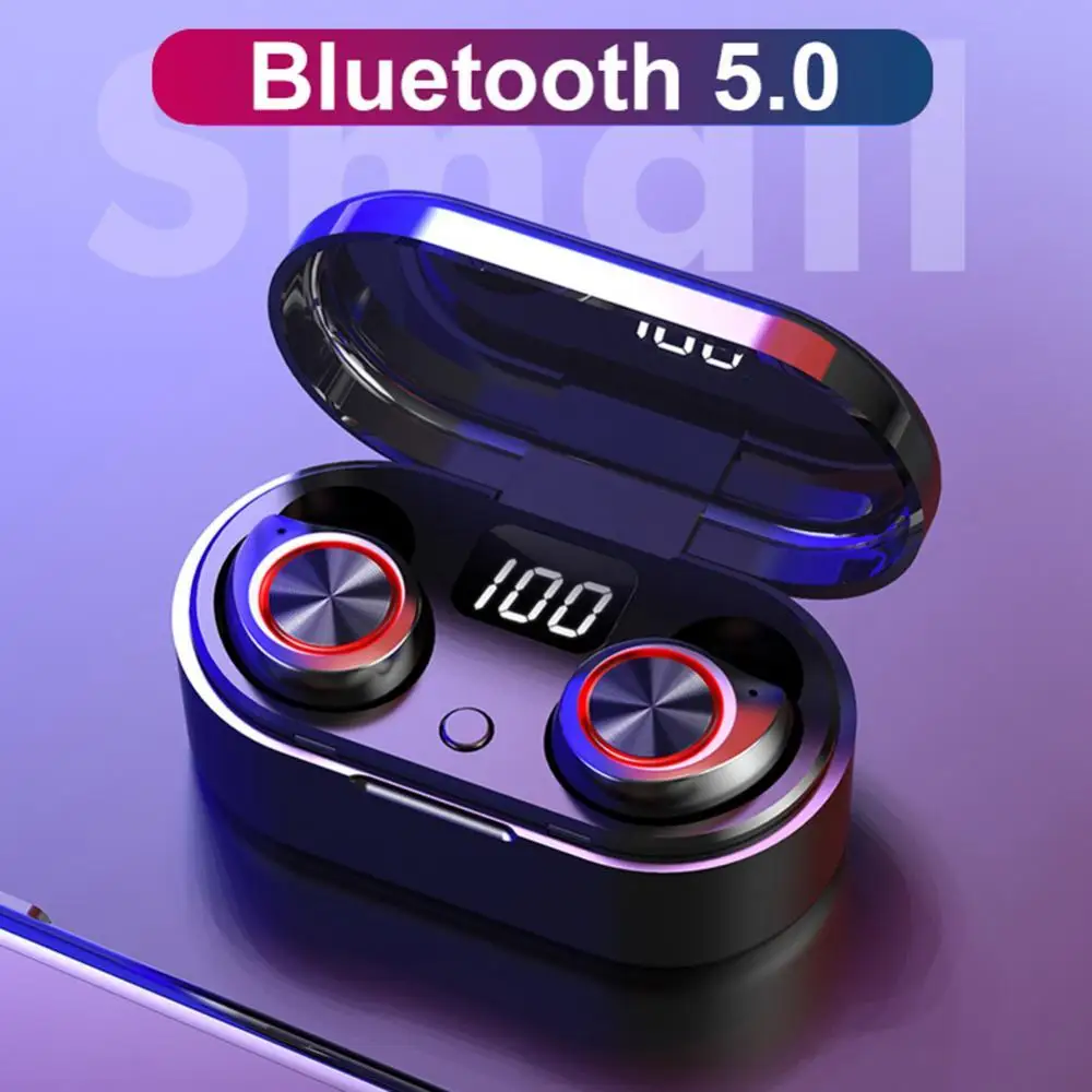 TW80 ABS Bluetooth 5 0 TWS 360 градусов стерео цифровой дисплей вкладыши водонепроницаемые
