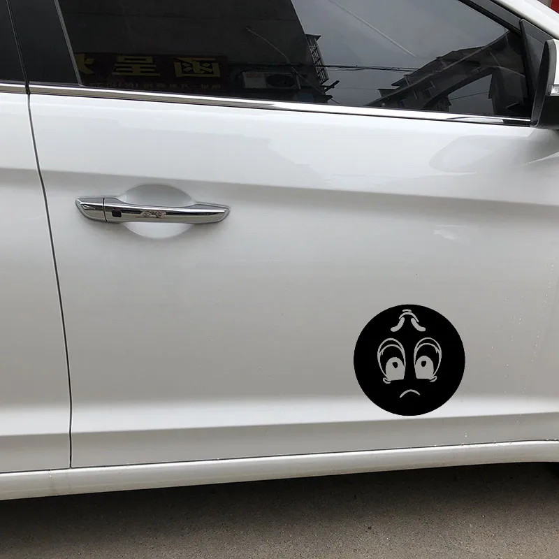 YJZT 15 7 х15 см с изображением грустного лица мультяшное украшение на окно