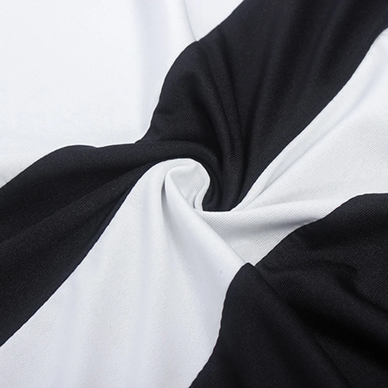 

Summer Women's Sexy Dress Fashion Summer Black White Stitching Round Neck Sleeveless Sexy Office Dresses Vestidos Plus Size