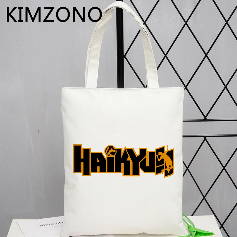 

Haikyuu shopping bag shopper reusable bolsas de tela handbag eco bolso bag sacola boodschappentas jute reciclaje sacolas