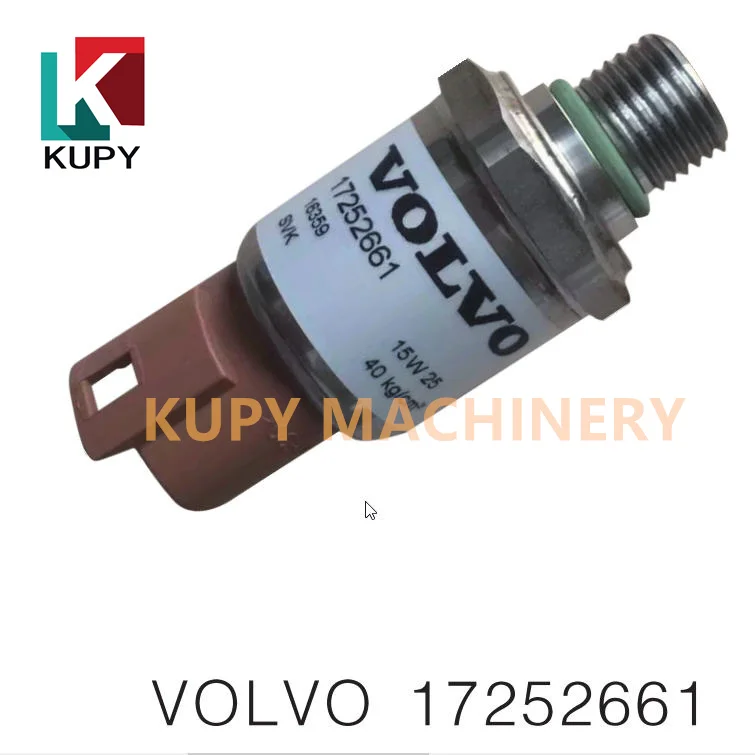 

New 17252661 For excavator parts EC140D EC210D EC750D fuel oil pressure sensor VOE17252661