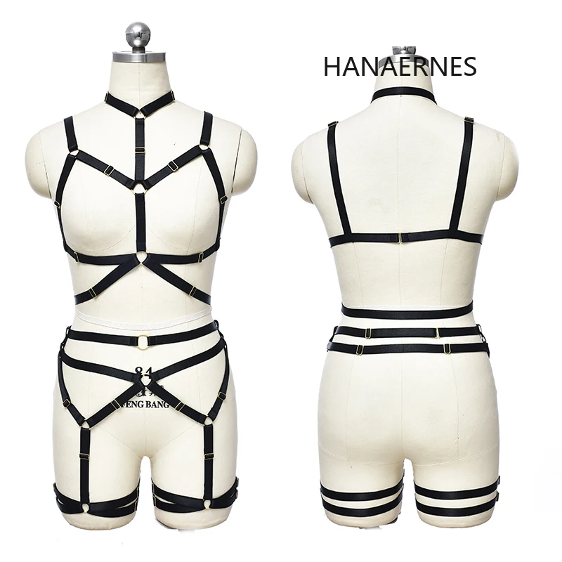 

Womens Black Elastic Erotic Lingerie Sexy Bondage Harness Bra Sexy Lingerie Open Bra See Through Adjustable Garter Underwear Set