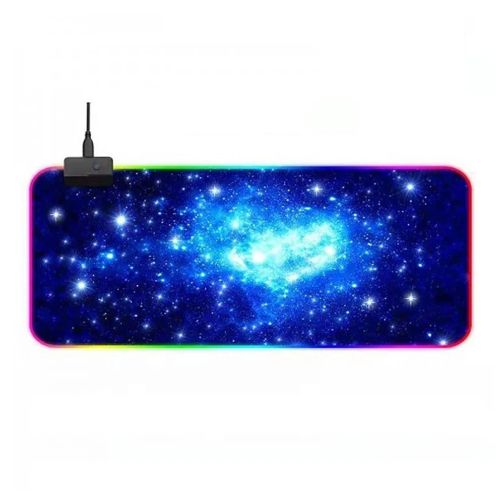 VicTsing игровой коврик для мыши с RGB подсветкой, Красочный светодиодный коврик для мыши, игровой коврик для компьютерной мыши, Мягкий Нескользящий Коврик для мыши, коврик для мыши
