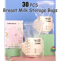 30 piecesbag 250ml milk freezer bags bpa free baby food storage disposable practical and convenient breast safe feeding bags