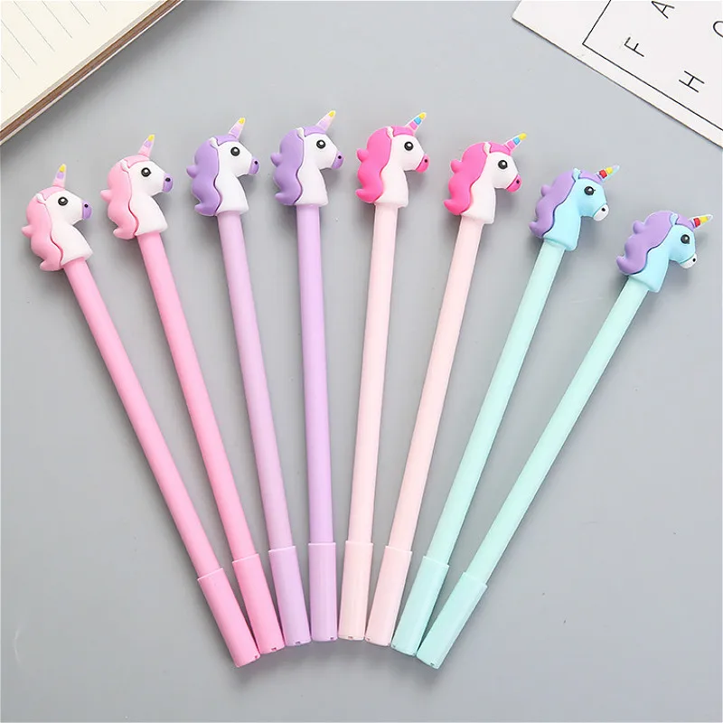 1 шт. Kawaii гелевая ручка с единорогом 0 35 мм милые Животные Magic кавайные Ручки