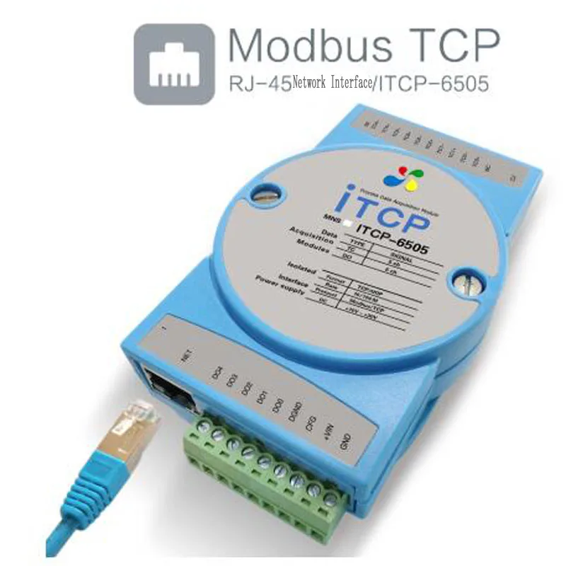 Модуль сбора температуры Ethernet типа K термопара TCP измерение имперации Сетевая