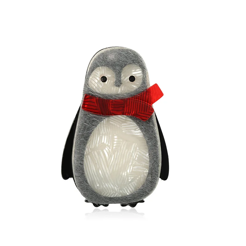 Penguin Funmor милый пингвин акриловая брошь из искусственной кожи корсаж для женщин дети выходное украшение для путешествия аксессуары украшения - Окраска металла: Penguin