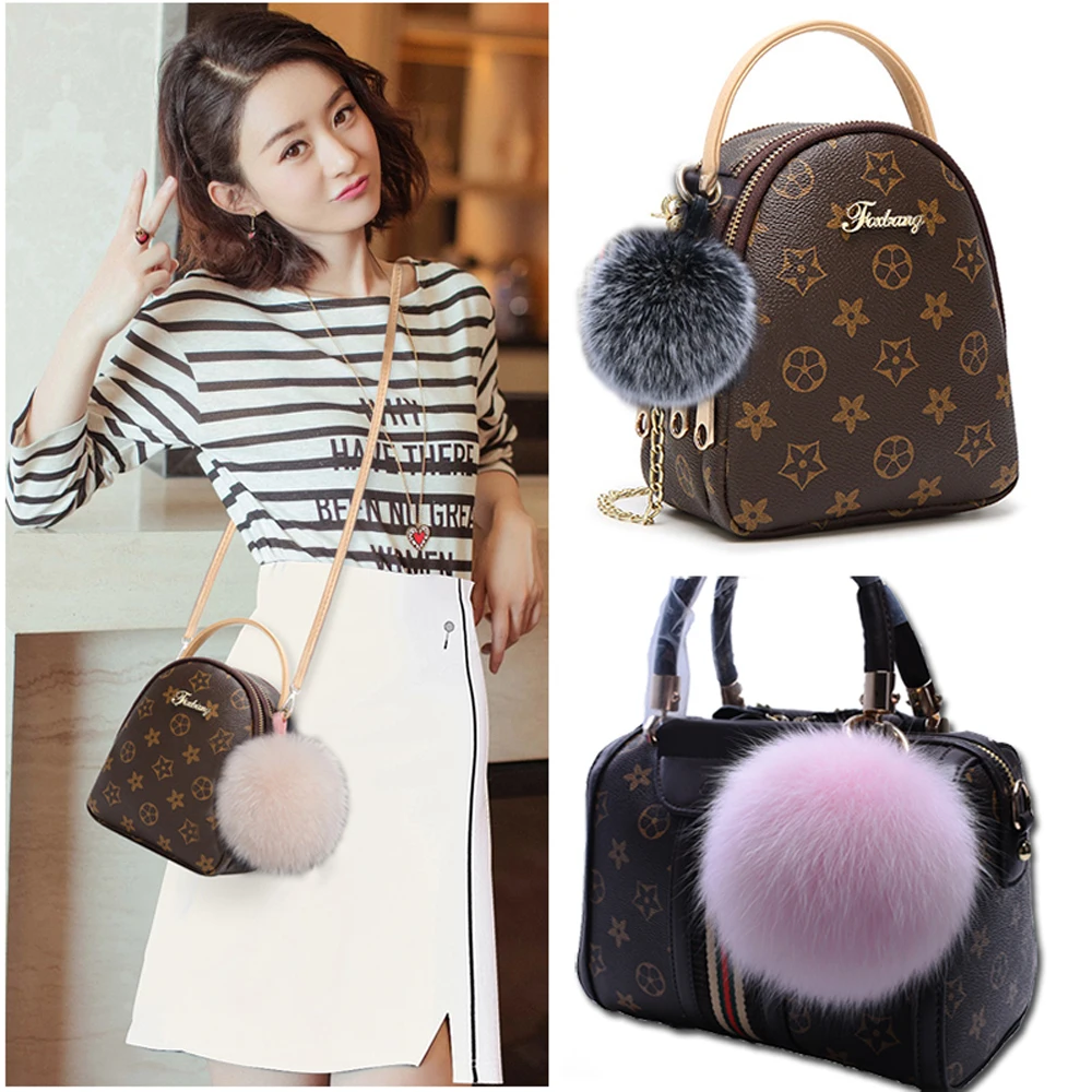 2020 роскошный большой Размеры 15 см натуральный шарик из меха лисы помпонами для