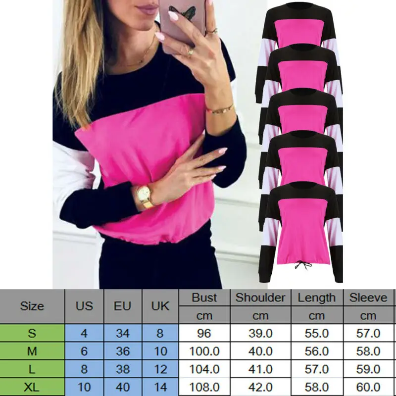 Женские спортивные толстовки толстовка топы длинные штаны комплект из 2