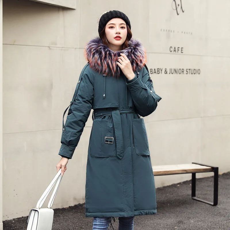 Лидер продаж новинка 2019 года Корейская зимняя одежда большого размера для