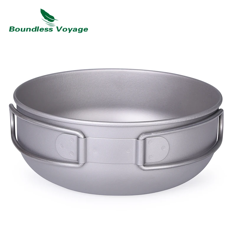 Ультралегкая титановая миска Boundless Voyage набор тарелок 3 предмета посуда для