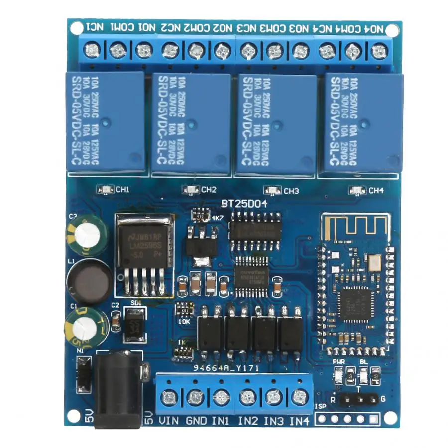 4-канальный Многофункциональный модуль управления беспроводной релейный