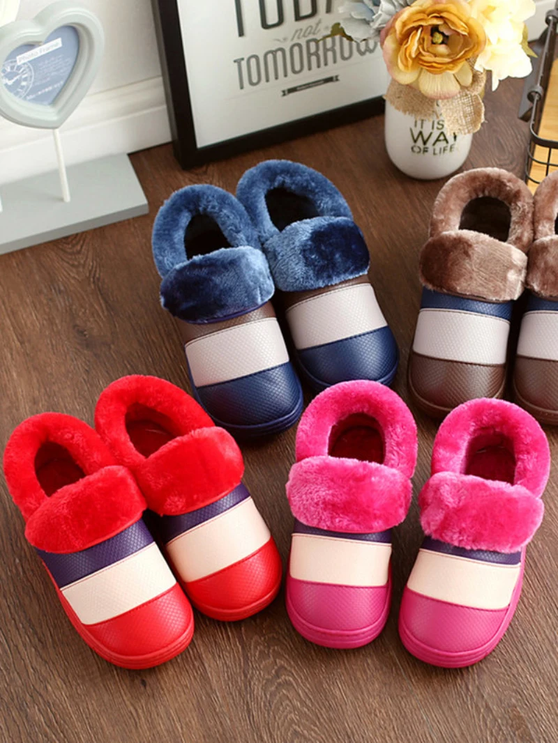 Домашние тапочки мужские зимние хлопковые мешочек с плоским дном теплой