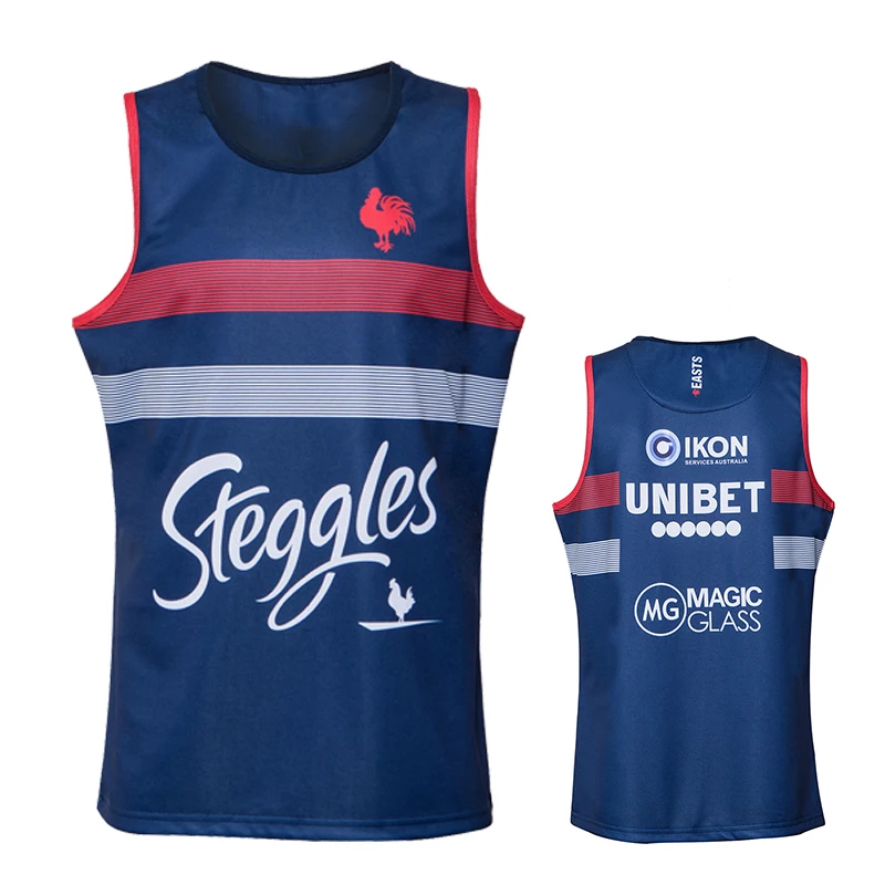 

2020 Sydney Roosters Rugby Players Training Singlet Sportswear MENS JERSEY Tops Sport Shirt Size S-3XL