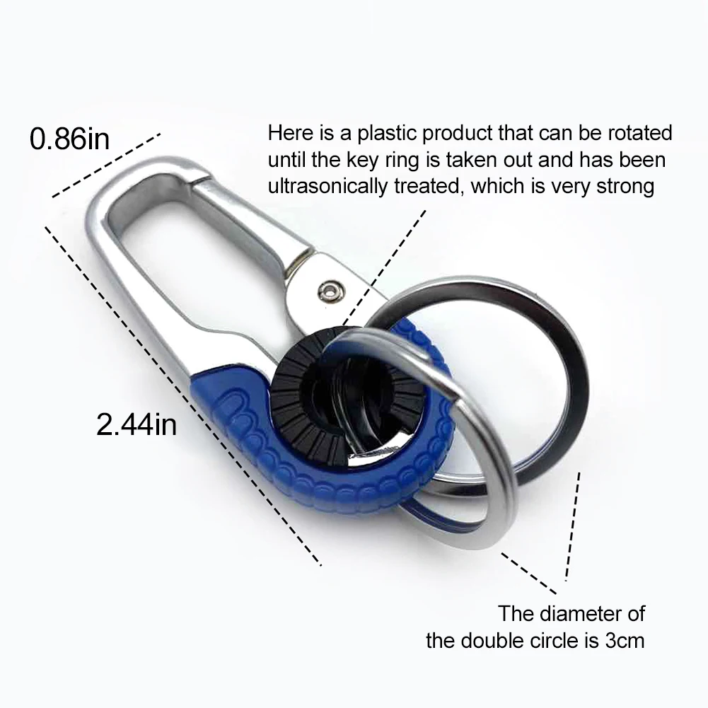 

1 Pcs Car Keychain Steel Buckle Outdoor Carabiner Climbing Metal Keychain Casual For Camping Traveling Car Home Key Ring