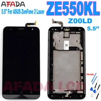 original display for asus zenfone 2 laser ze550kl z00ld lcd display touch screen with frame replacement parts