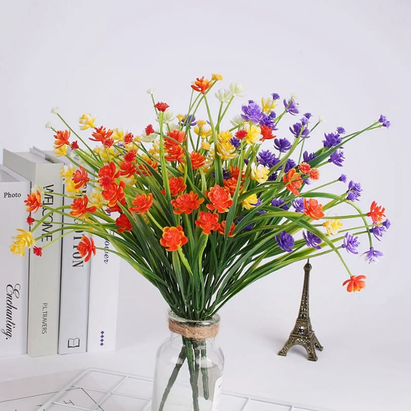 Цветные искусственные цветы для свадьбы искусственный цветок красивый