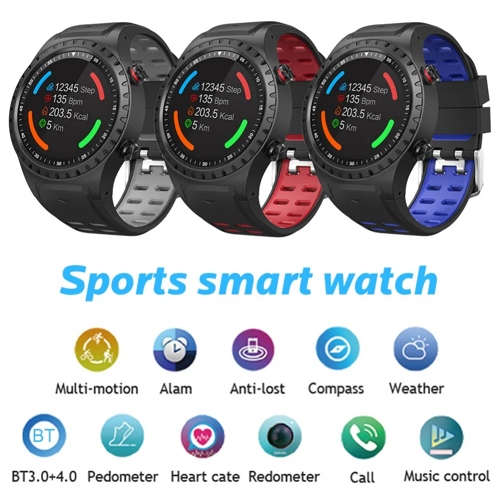 SMA-M1 gps спортивные часы Bluetooth Вызов мульти-спортивный режим компас высота Спорт на открытом воздухе Смарт часы Relogio Smart