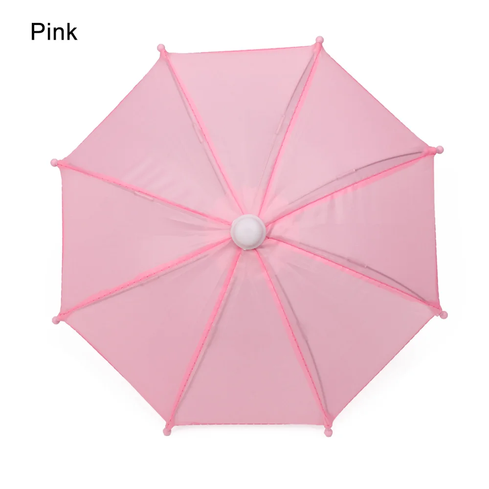 pink Стиль кукла аксессуары Красочный мини Зонт дождевик кукла жизнь путешествие аксессуары для кукол день рождения для детей подарок - Цвет: pink