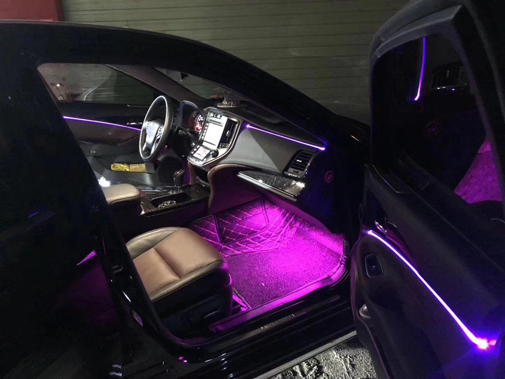 PMFC светодиодный декоративный планки осветителя синий/64 Цвета 4 двери весь