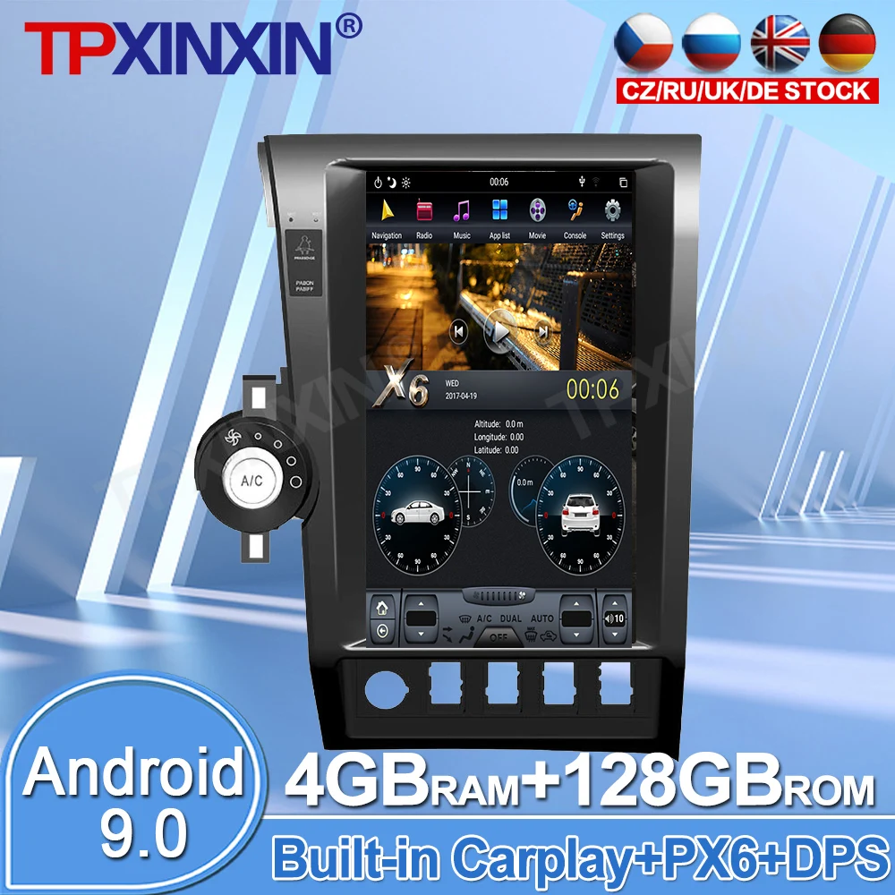 

4+128GB Android 9.0 For Toyota Tundra 2007-2011 IPS Touch Screen Car Multimedia Radio Player GPS Navigation System DSP Carplay