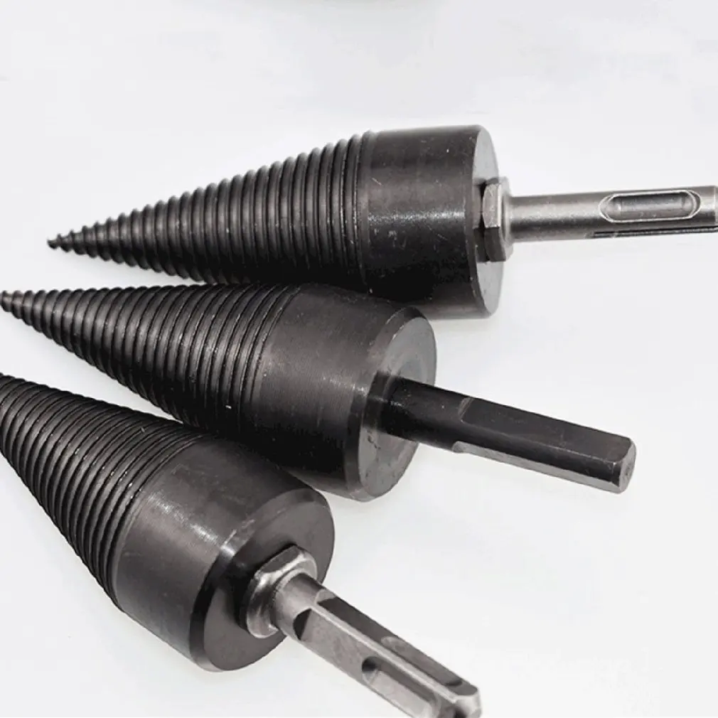 Weichai drill bit Chop wood Splitting tool cone Log Splitters Wood breaking machine breaker Firewood chopper |