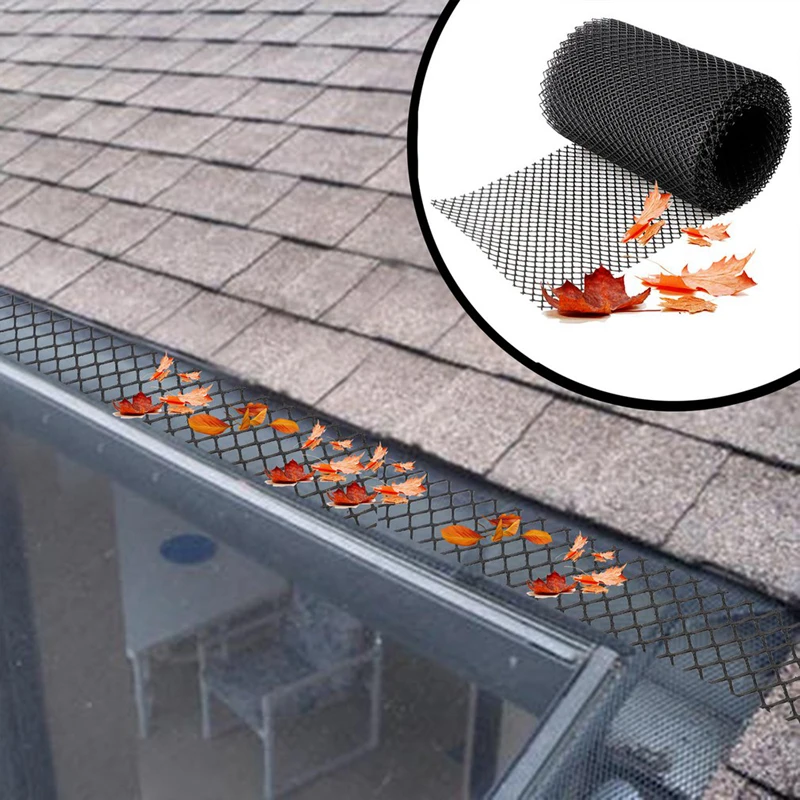 

New Plastic Gutter Guard Floor Cleaning Tool Anti Clogging Garden Reduce Overflow Gutter Guards Roll Leaf Guard Splash Roof