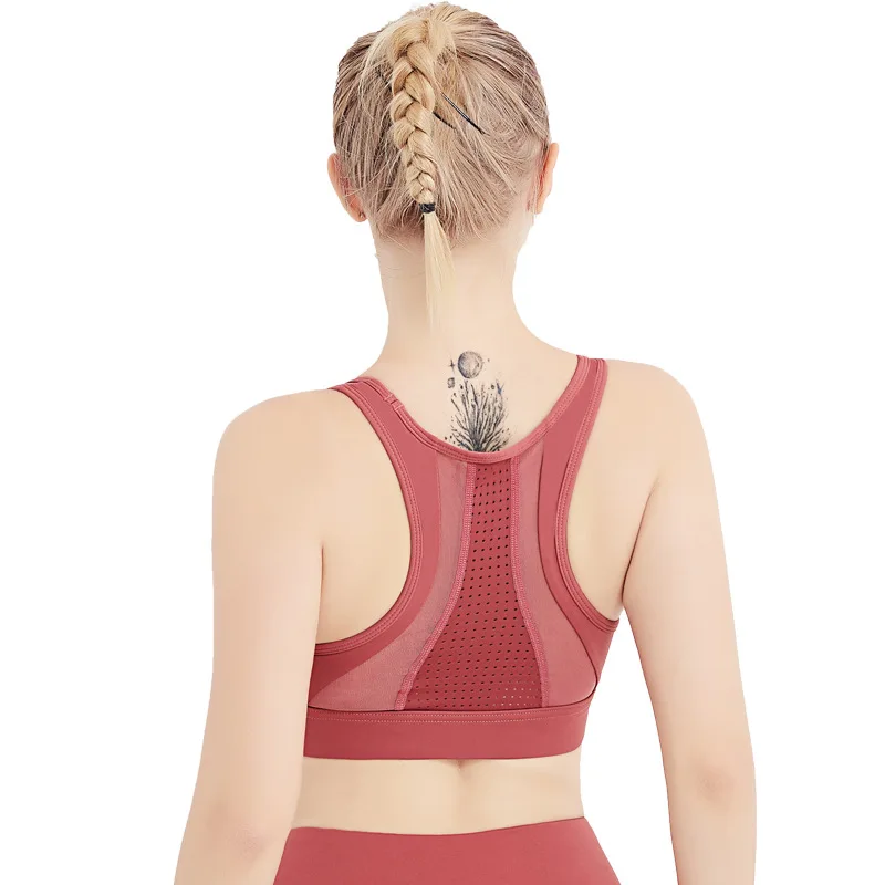 

Sports Women's Fitness Stitching Beauty Back Breathable Sports Vest-Style Sports Top Underwear Clothes Women New Hot