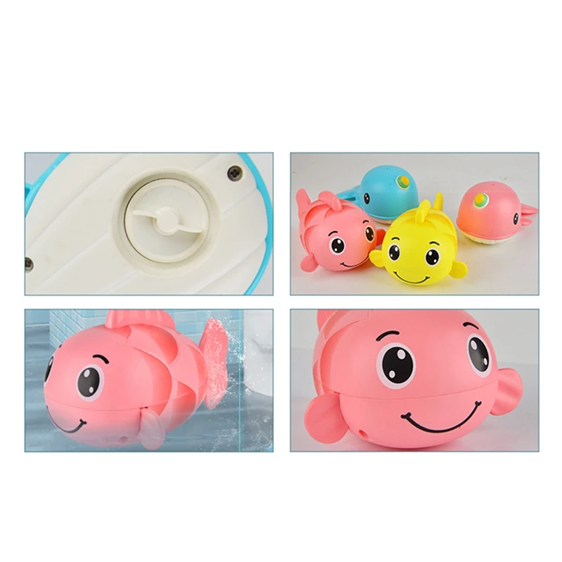 

Water Toys Baby Bath Chain Wind Up Swimming Whale/Carp Baby Bathroom Toys Fun Little Gift for Bath Toys