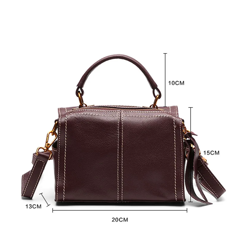 Кожаные сумки EUMOAN новая модная сумка через плечо в стиле ретро Маленькая кожаная