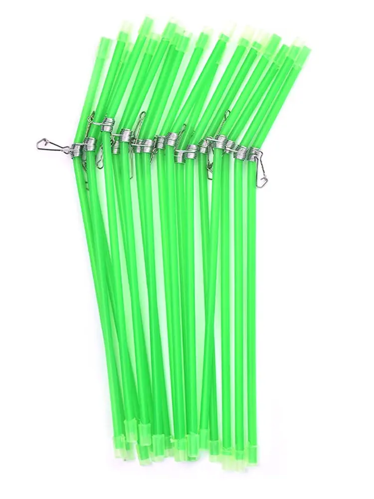

30PCS Fishing Anti Tangle Boom With Swivel Plastic Bent Luminous Fishing Balance Connector For Fishing Bait Lure Tackle Tools