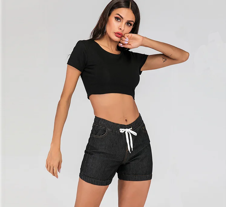 Женские свободные эластичные джинсы на шнуровке с перекрестной каймой wish express eBay
