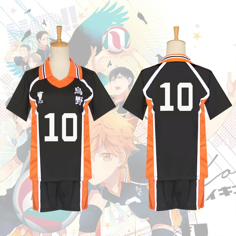 haikyu 9 styles haikyu cosplay costume anime karasuno high school volleyball club hinata shyouyou sportswear jerseys uniform free global shipping