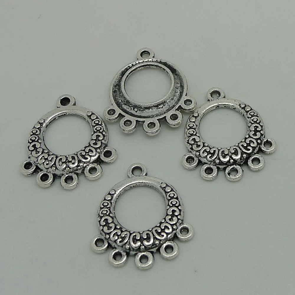 

Jewelry Findings Components Round Earring Connector 21x19mm 10pcs