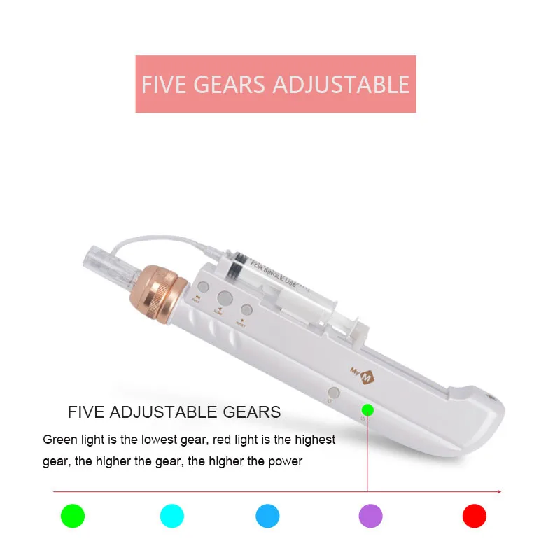 Новый Умный инжектор воды мезотерапия гидроинжектор светильник цветов легкие
