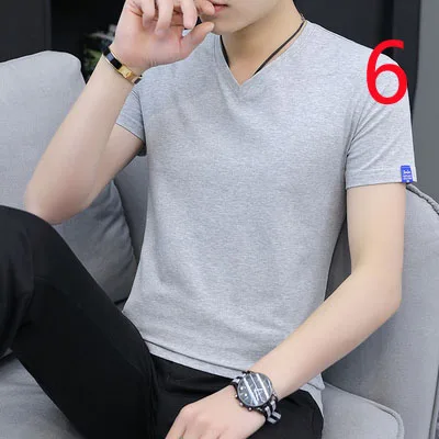 

Tide brand pure cotton short-sleeved t-shirt men's 2021 summer new ice silk men's compassionate round neck