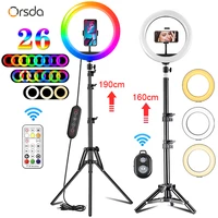 orsda 10 12 inch ringlight tripod led ring light selfie ring light for makeup video live aro de luz para hacer video photography
