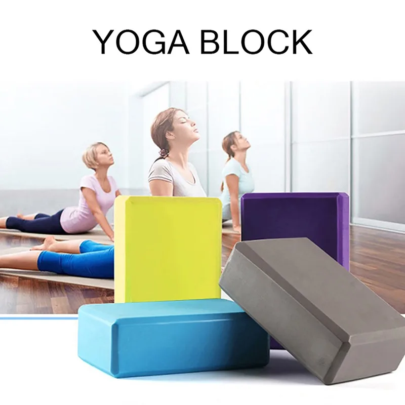 

High Density EVA Yoga Block Colorful Foam Block Pilates Brick Fitness Exercise Stretching Health Training for Gym Body Shaping