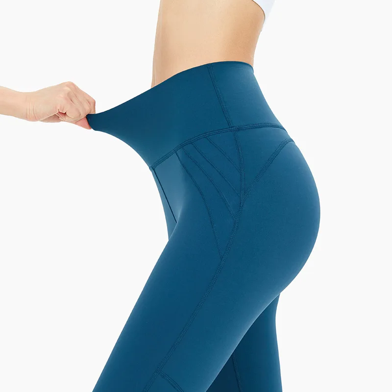 

1pcs 4 Colors Yoga Seamless Sport Leggings High Waist Leggings Sport Women Fitness Pants with Pockets