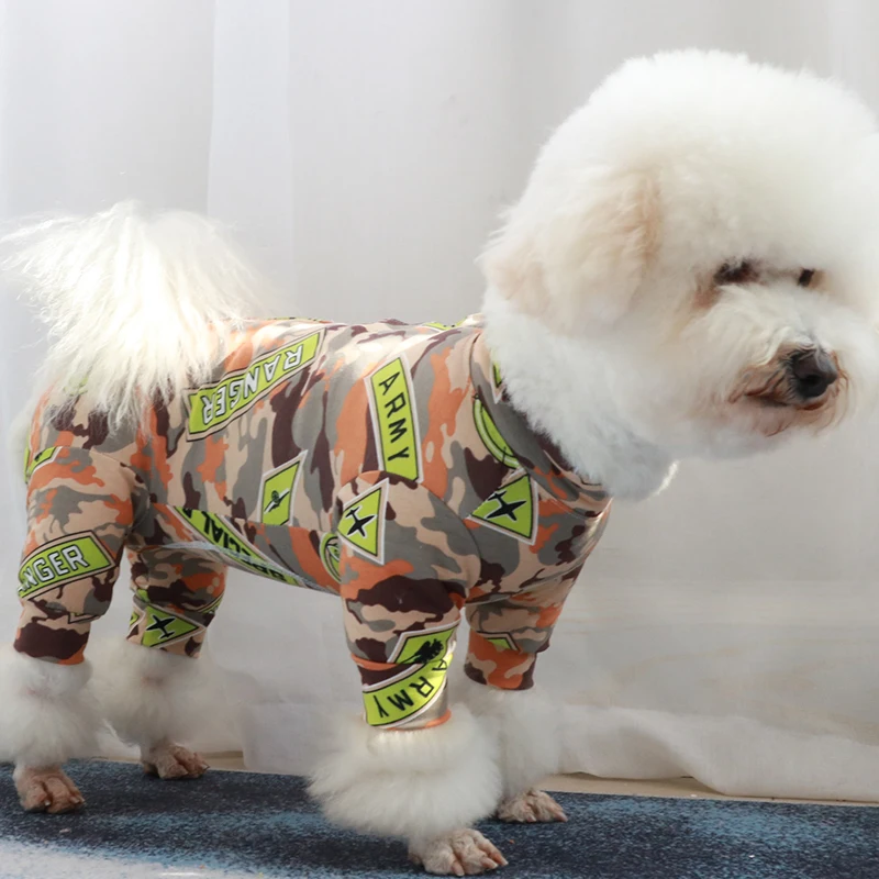 Комбинезон для собаки тонкий комбинезон из 100% хлопка одежда щенков защищает