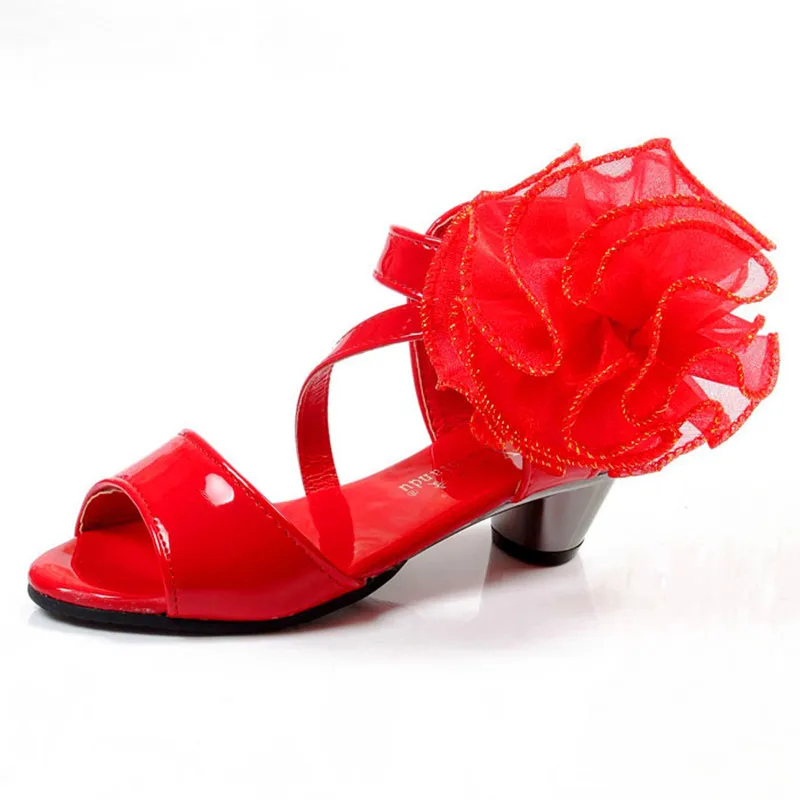 Kids Girls Shoes Summer Wedges Party Big Sandals Children Flowers Princess High Heel 3 4 5 6 7-14Years | Детская одежда и обувь