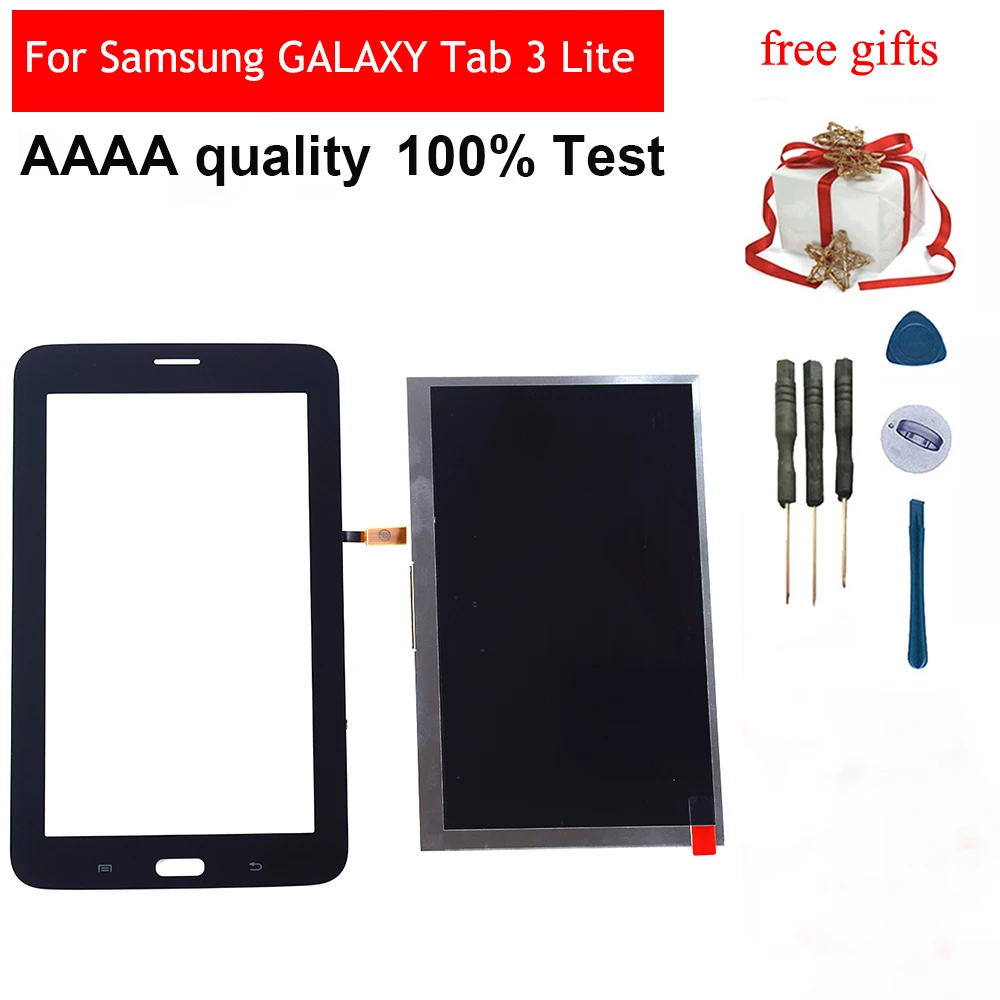 Для samsung GALAXY Tab 3 Lite SM-T110 T111 черный/белый сенсорный экран сенсор дигитайзер стекло+ ЖК-дисплей экран панель монитор
