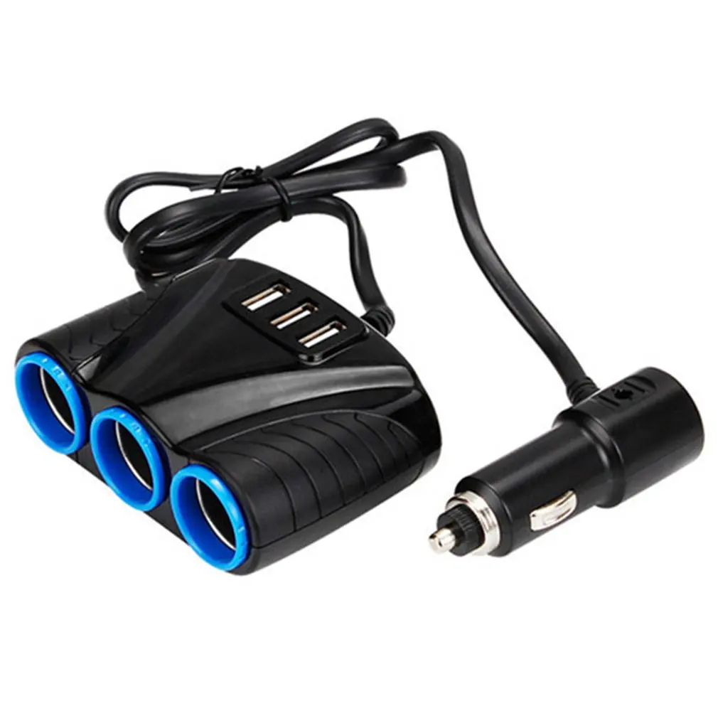 Портативный 3 Порты USB сторонняя Автоматическая розетки разветвитель