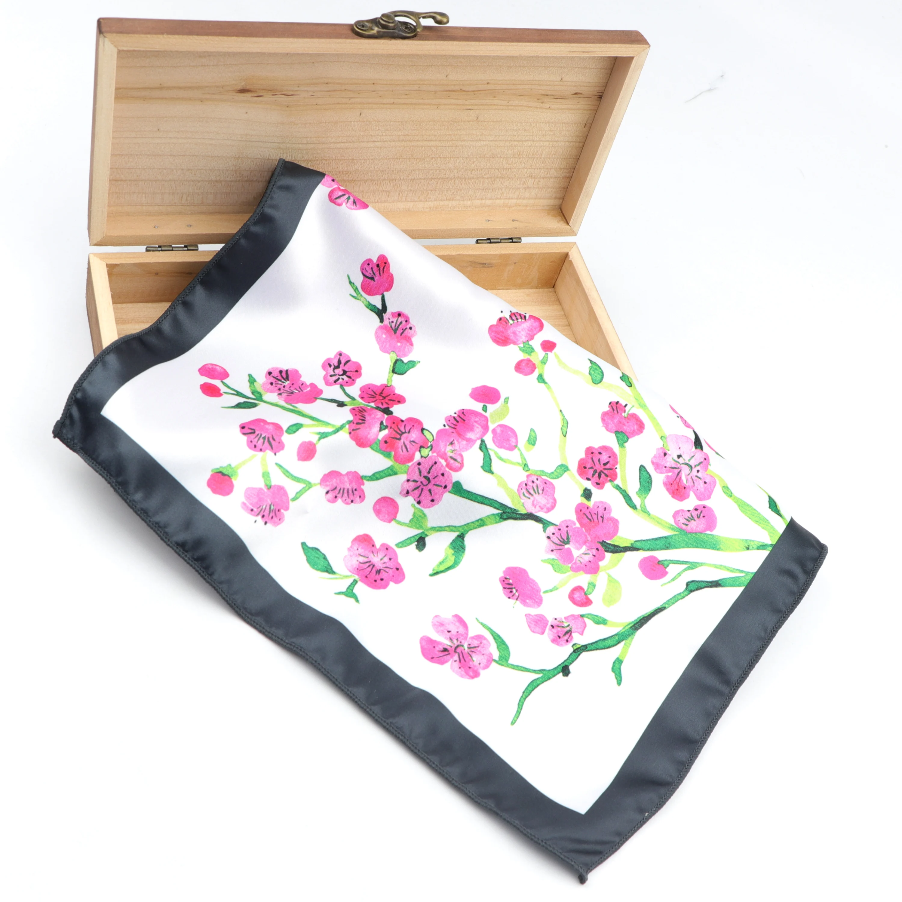 

Шарф-платок, винтажный цветочный Шелковый текстурный Карманный платок, Гладкий мягкий высококачественный полиэстеровый галстук HankiesTuxedo дл...