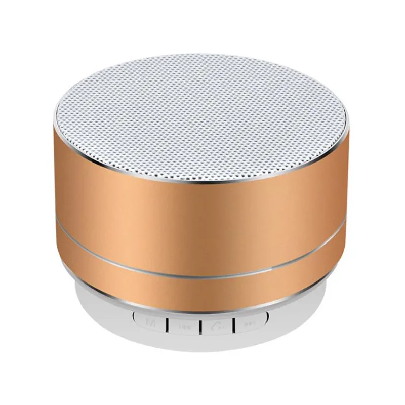 gold Беспроводной bluetooth-динамик с сабвуфером поддержка tf-карты открытый портативный громкоговоритель s для iPod айпад ноутбук - Цвет: gold