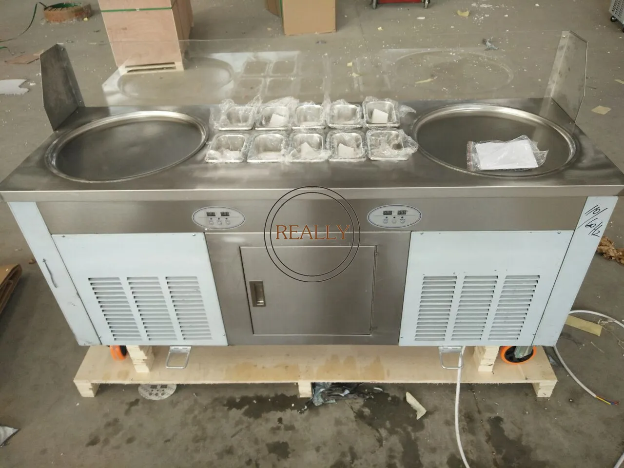 Машина для приготовления мороженого с двойной кастрюлей аппарат жареного в