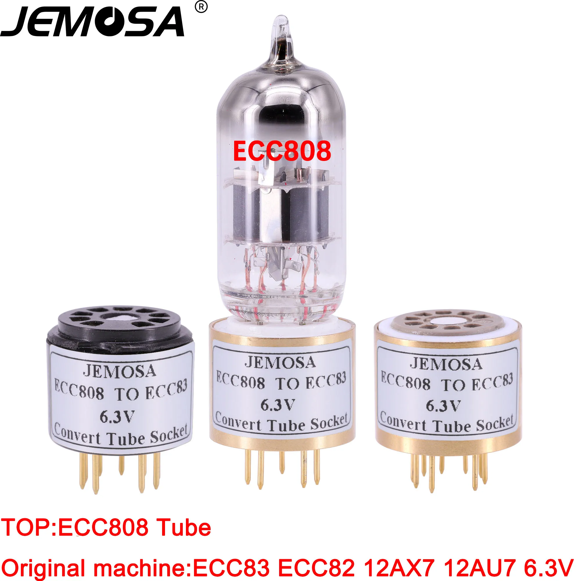 1 шт. ECC808 на ECC83 ECC82 12AX7 12AU7 6 3 В трубка (нижняя) DIY аудио усилитель вакуумная