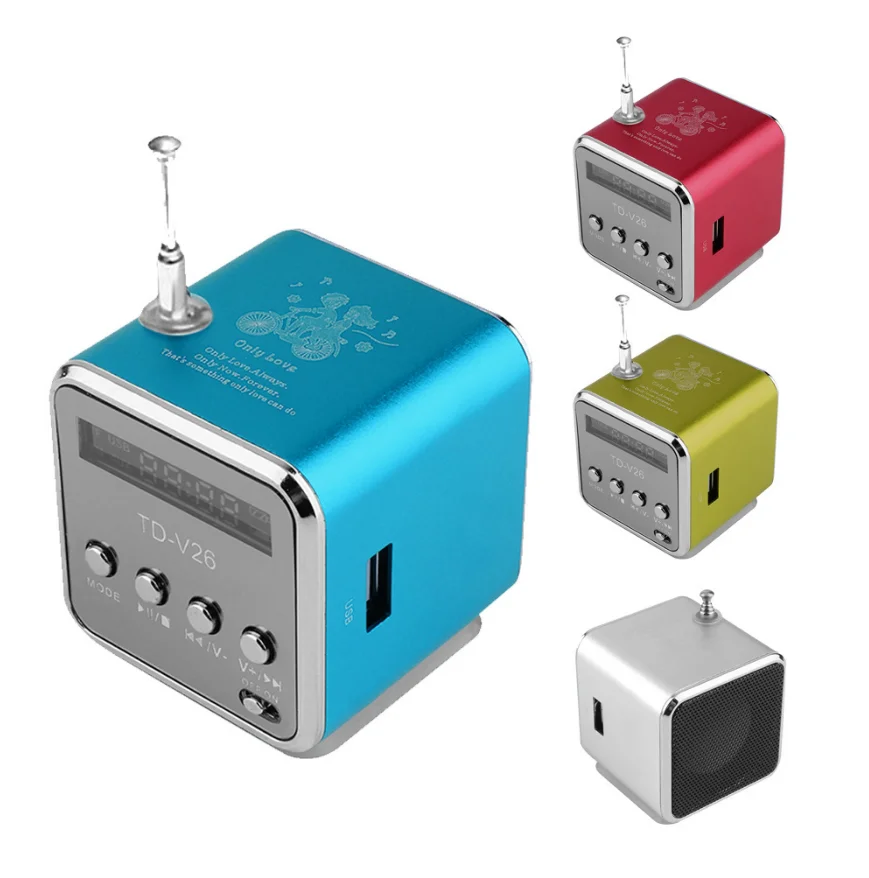 Мини-радиоприемник ForTD-V26 портативные колонки с USB Fm-радио цифровая поддержка